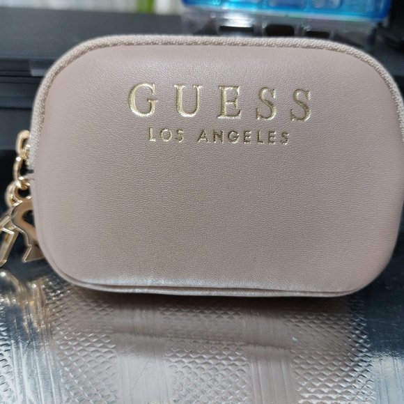 Guess Los Angeles Mini Keychain Clip Case Pouch Small 2 COLORS TO CHOOSE FROM - Picture 7 of 12